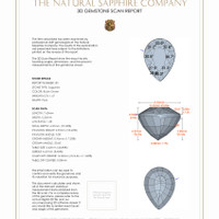 2.73&nbsp;Ct.Tw.Total Carat Weight Bluish Green Sapphire Pair from Ceylon (Sri Lanka) 3 D Scan Report
