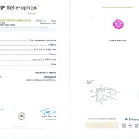 4.99&nbsp;Ct.Tw.Total Carat Weight Pink Sapphire Pair from Madagascar Scan Report