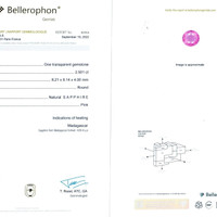 4.99&nbsp;Ct.Tw.Total Carat Weight Pink Sapphire Pair from Madagascar Scan Report