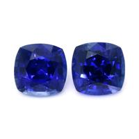 2.99 Ct.Tw.Total Carat Weight Blue Sapphire Pair from Ceylon (Sri Lanka) Video
