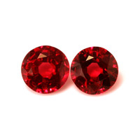 1.05 Ct.Tw.Total Carat Weight Ruby Pair from Mozambique Video
