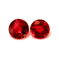 0.96 Ct.Tw.Total Carat Weight Ruby Pair from Mozambique Video