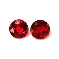 0.94 Ct.Tw.Total Carat Weight Ruby Pair from Mozambique Video