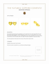 4.71&nbsp;Ct.Tw.Total Carat Weight Yellow Sapphire Pair from Ceylon (Sri Lanka) Appraisal