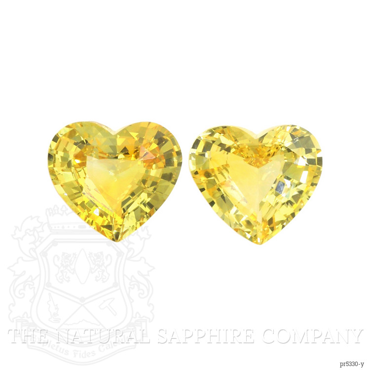 4.71 Ct.Tw. Yellow Sapphire Pair from Ceylon (Sri Lanka)