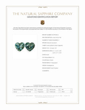 2.74 Ct.Tw.Total Carat Weight Bluish Green Sapphire Pair from Madagascar Scan Report