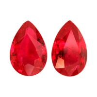 0.98 Ct.Tw.Total Carat Weight Ruby Pair from Mozambique Video