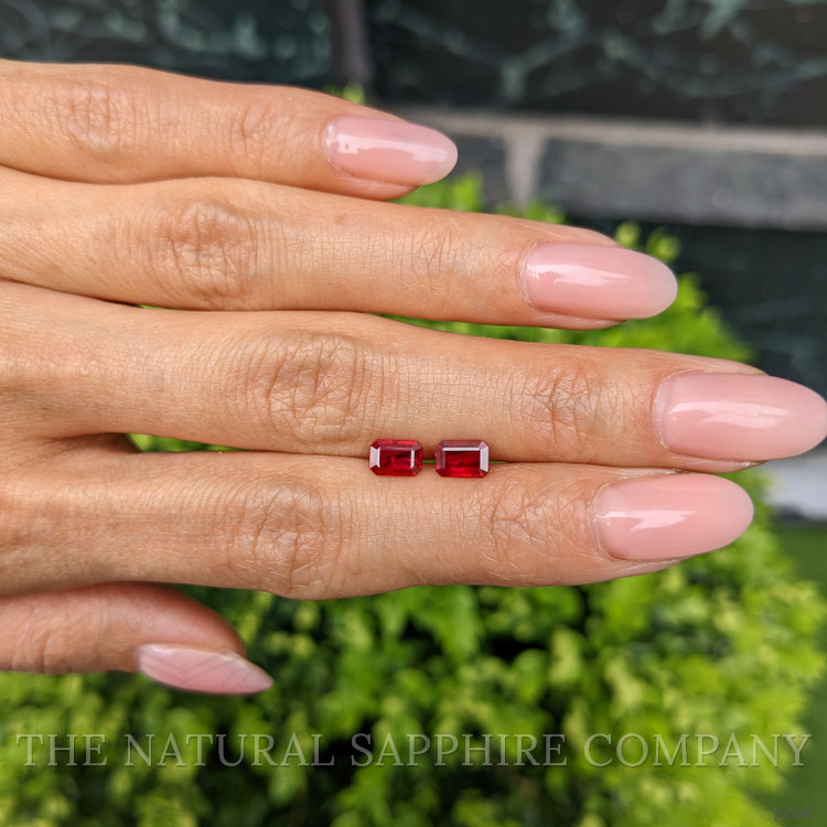 1.54 Ct.Tw. Ruby Pair from Mozambique