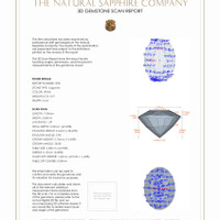 1.81&nbsp;Ct.Tw.Total Carat Weight White Sapphire Pair from Ceylon (Sri Lanka) 3 D Scan Report
