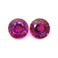 1.60 Ct.Tw.Total Carat Weight Ruby Pair from Mozambique Video