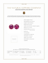 1.23 Ct.Tw.Total Carat Weight Ruby Pair from Mozambique Scan Report