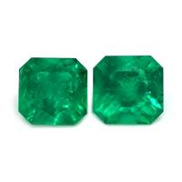 6.39 Ct.Tw.Total Carat Weight Emerald Pair from Brazil Video