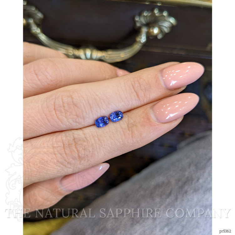 1.02 Ct.Tw. Blue Sapphire Pair from Ceylon (Sri Lanka)