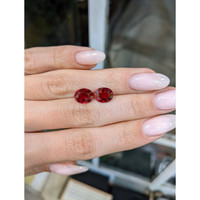 4.70 Ct.Tw.Total Carat Weight Ruby Pair from Mozambique Life Style