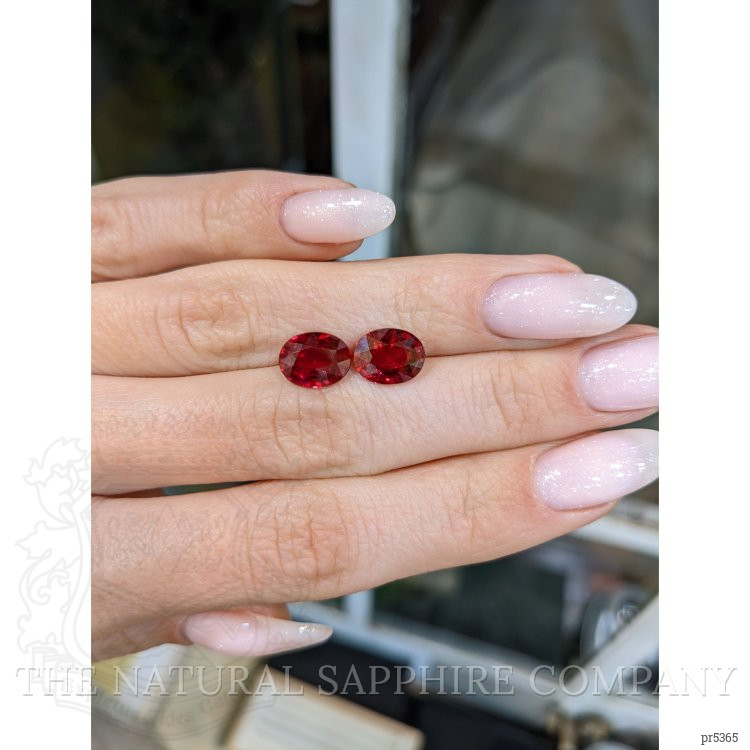 4.70 Ct.Tw. Ruby Pair from Mozambique