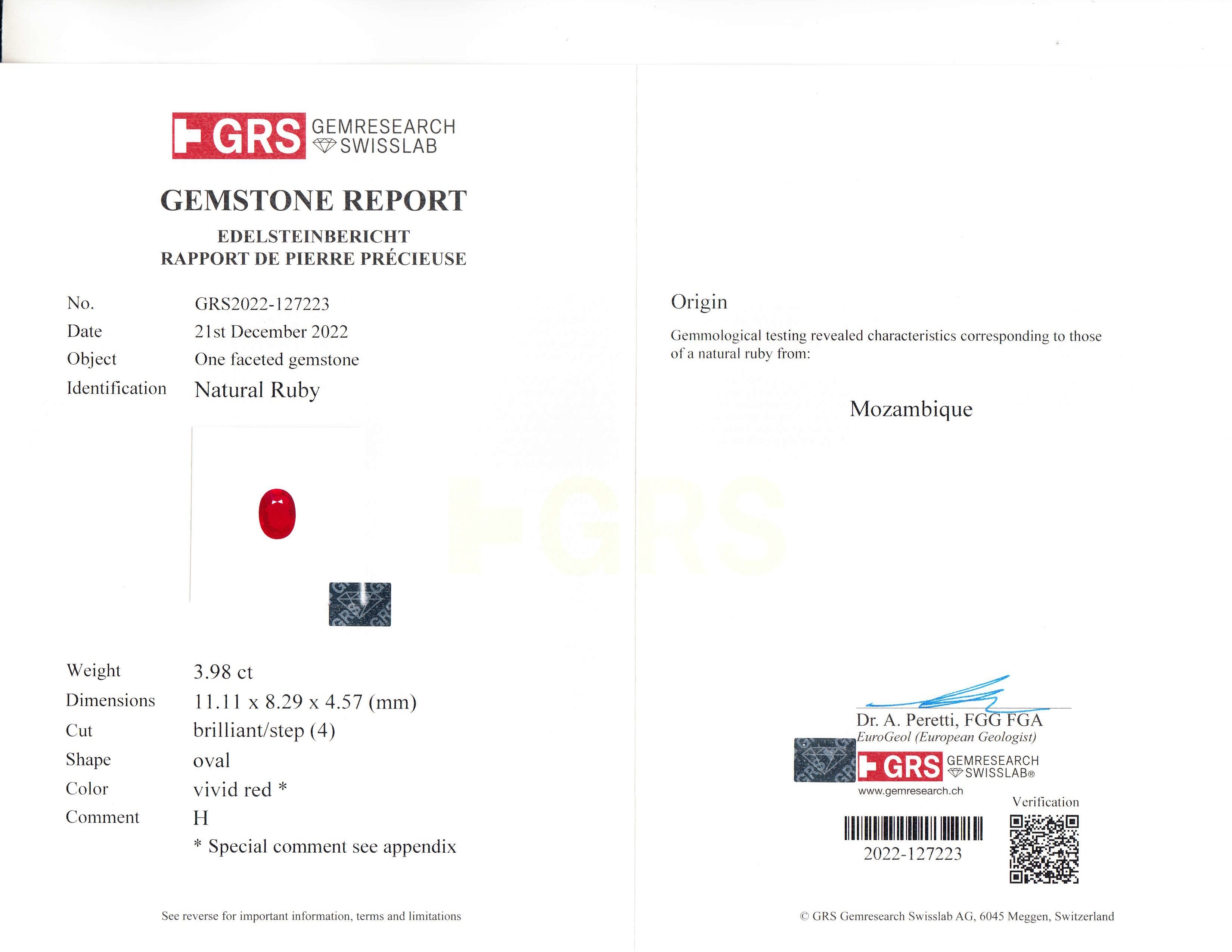 8.05 Ct.Tw. Ruby Pair from Mozambique