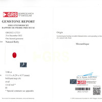 8.05 Ct.Tw.Total Carat Weight Ruby Pair from Mozambique Scan Report