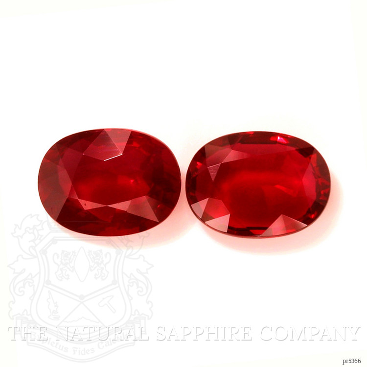 8.05 Ct.Tw. Ruby Pair from Mozambique