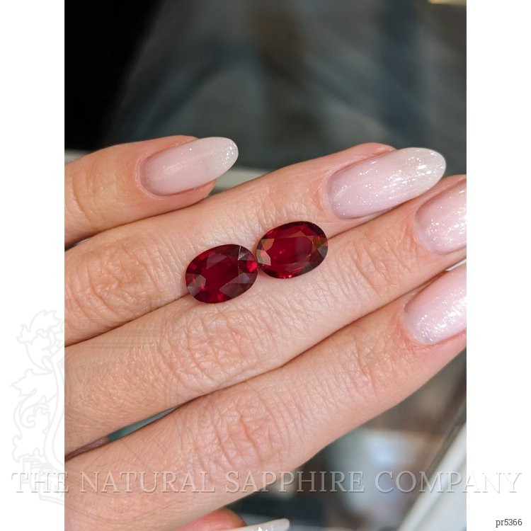 8.05 Ct.Tw. Ruby Pair from Mozambique