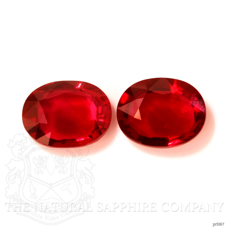 10.13 Ct.Tw. Ruby Pair from Mozambique