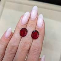 10.13&nbsp;Ct.Tw.Total Carat Weight Ruby Pair from Mozambique Life Style
