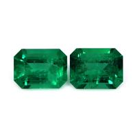 2.61 Ct.Tw.Total Carat Weight Emerald Pair from Zambia Video