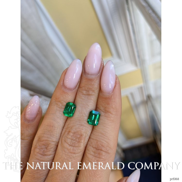 2.61 Ct.Tw. Emerald Pair from Zambia