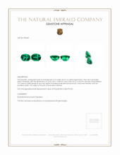 6.24 Ct.Tw.Total Carat Weight Emerald Pair from Zambia Appraisal