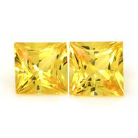 0.77&nbsp;Ct.Tw.Total Carat Weight Yellow Sapphire Pair from Ceylon (Sri Lanka) Video