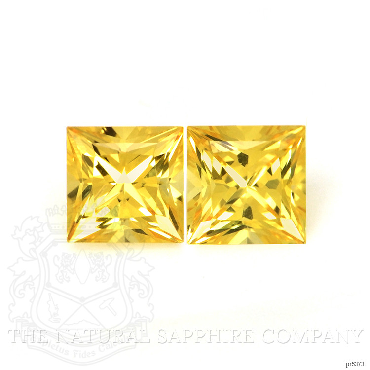 0.80 Ct.Tw. Yellow Sapphire Pair from Ceylon (Sri Lanka)