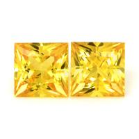 0.80&nbsp;Ct.Tw.Total Carat Weight Yellow Sapphire Pair from Ceylon (Sri Lanka) Video
