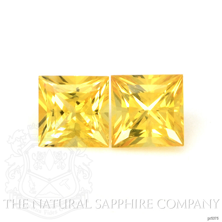 0.80 Ct.Tw. Yellow Sapphire Pair from Ceylon (Sri Lanka)