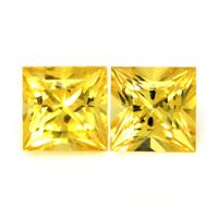 0.84&nbsp;Ct.Tw.Total Carat Weight Yellow Sapphire Pair from Ceylon (Sri Lanka) Video