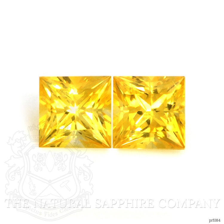 0.87 Ct.Tw. Yellow Sapphire Pair from Ceylon (Sri Lanka)