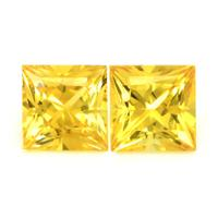 0.89&nbsp;Ct.Tw.Total Carat Weight Yellow Sapphire Pair from Ceylon (Sri Lanka) Video