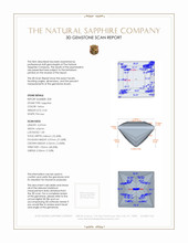 0.89 Ct.Tw.Total Carat Weight Yellow Sapphire Pair from Ceylon (Sri Lanka) 3 D Scan Report