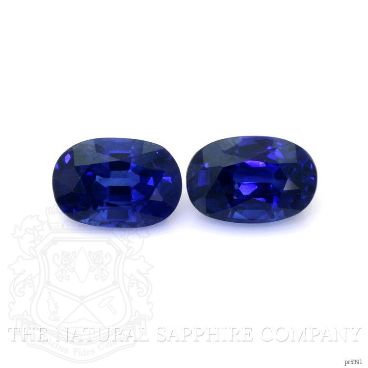 1.69 Ct.Tw. Blue Sapphire Pair from Ceylon (Sri Lanka)