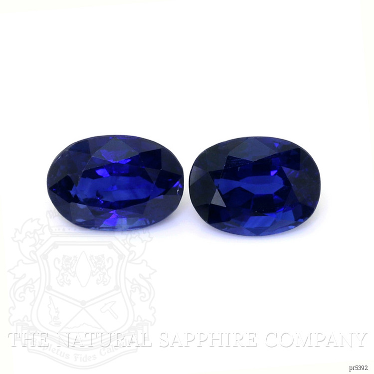 2.68 Ct.Tw. Blue Sapphire Pair from Ceylon (Sri Lanka)