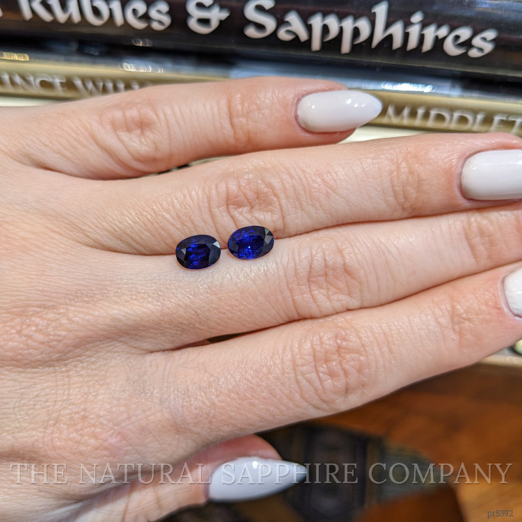 2.68 Ct.Tw. Blue Sapphire Pair from Ceylon (Sri Lanka)