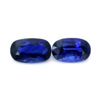 2.88&nbsp;Ct.Tw.Total Carat Weight Blue Sapphire Pair from Ceylon (Sri Lanka) Video