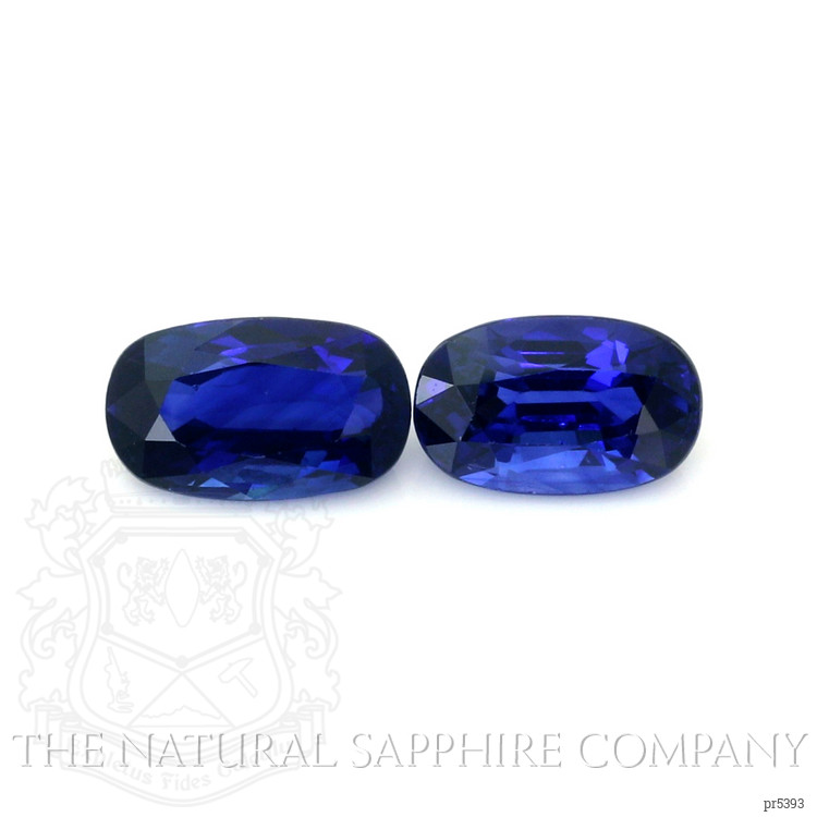 2.88 Ct.Tw. Blue Sapphire Pair from Ceylon (Sri Lanka)