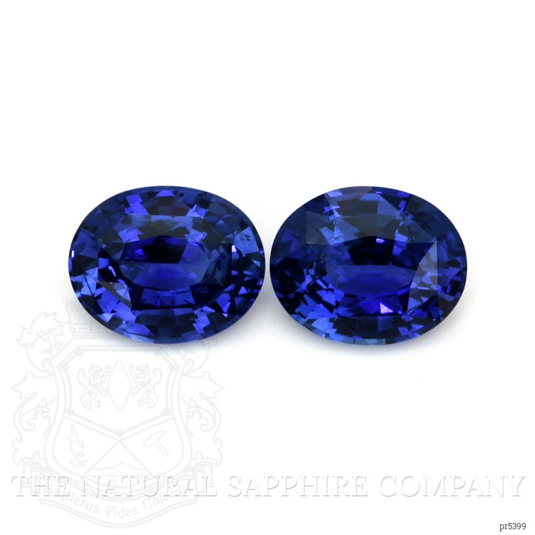 4.56 Ct.Tw. Blue Sapphire Pair from Ceylon (Sri Lanka)