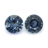 1.06&nbsp;Ct.Tw.Total Carat Weight Greenish Blue Sapphire Pair from Ceylon (Sri Lanka) Video