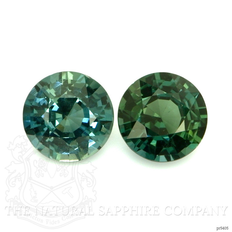 1.79 Ct.Tw. Bluish Green Sapphire Pair from Madagascar