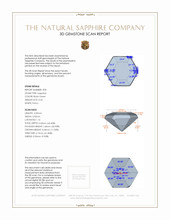 0.50&nbsp;Ct.Tw.Total Carat Weight Bluish Green Sapphire Pair from Ceylon (Sri Lanka) 3 D Scan Report