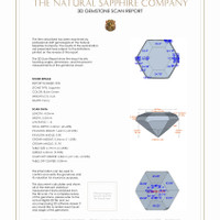 0.50 Ct.Tw.Total Carat Weight Sapphire Pair from Ceylon (Sri Lanka) 3 D Scan Report