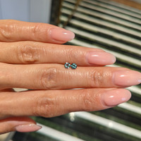 0.52&nbsp;Ct.Tw.Total Carat Weight Bluish Green Sapphire Pair from Ceylon (Sri Lanka) Life Style