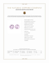 0.56&nbsp;Ct.Tw.Total Carat Weight Pink Sapphire Pair from Ceylon (Sri Lanka) Scan Report