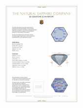 0.56 Ct.Tw.Total Carat Weight Bluish Green Sapphire Pair from Ceylon (Sri Lanka) 3 D Scan Report