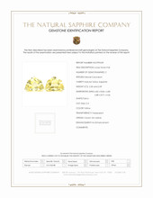4.39 Ct.Tw.Total Carat Weight Yellow Sapphire Pair from Ceylon (Sri Lanka) Scan Report
